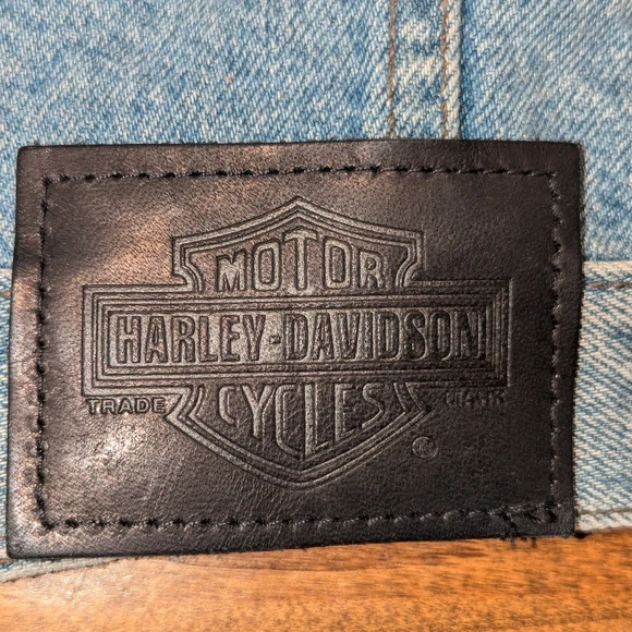 Harley Davidson Denim Vest - Picture 8 of 11